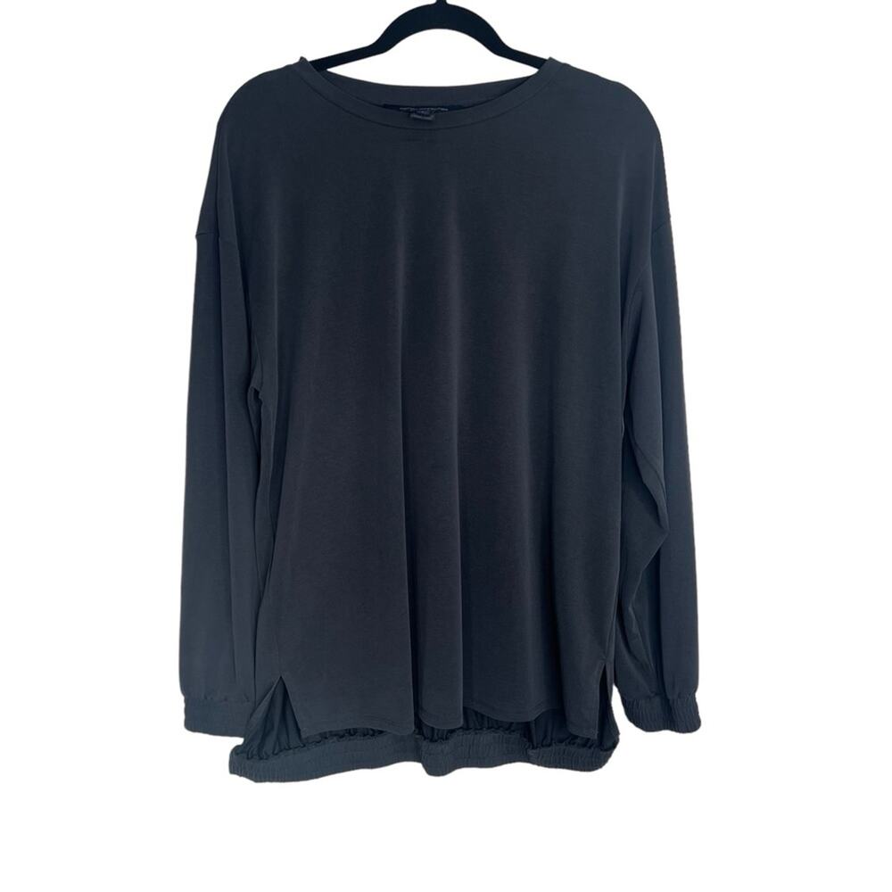 French Connection modal Tunic‎ long sleeve shirt pullover size Large